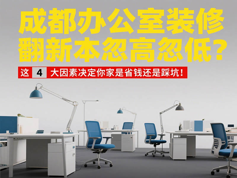 成都辦公室裝修翻新成本忽高忽低？這 4 大因素決定你家是省錢還是踩坑！
